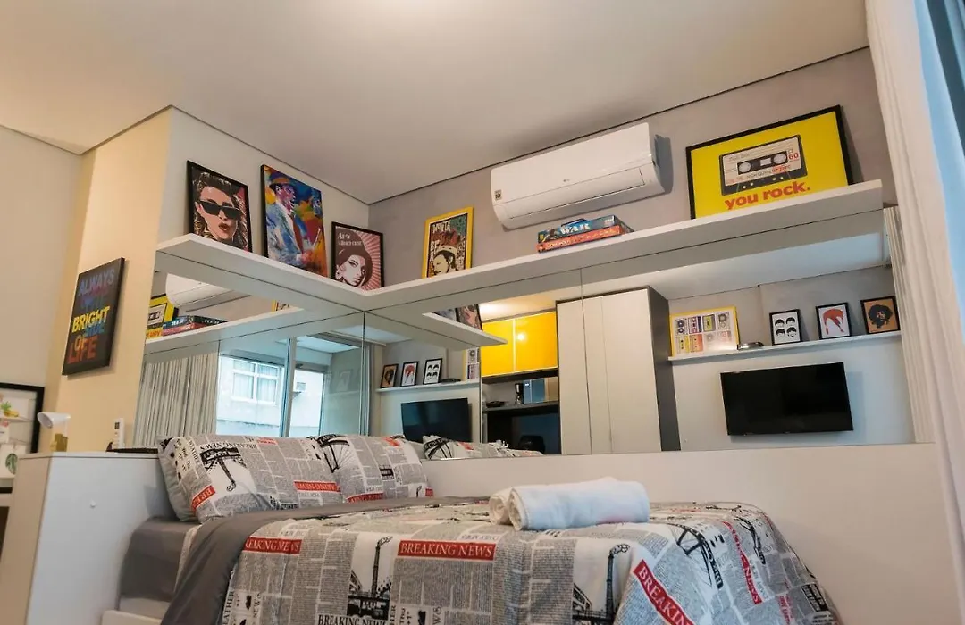 Lindo Studio Com Estacionamento E Internet !-1