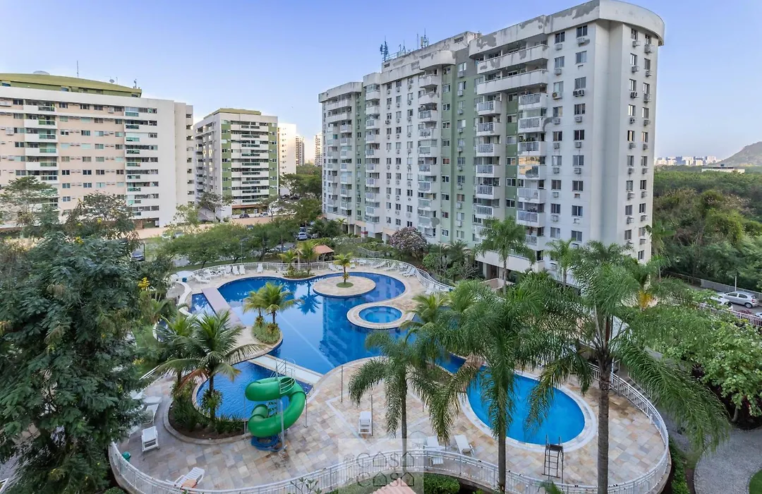 2 Quartos Com Varanda A 300M Riocentro Wi-Fi 120Mbps E Cozinha Completa - Condominio Com Piscina, Estacionamento, Portaria 24H E Parquinho Infantil - Apartamento Indicado Para Grupos, Hospedes A Trabalho E Criancas-1