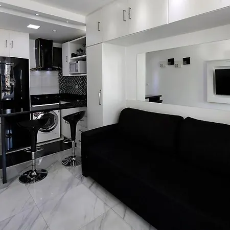 Studio Moderno Com Vista Privilegiada Para A Praia-3