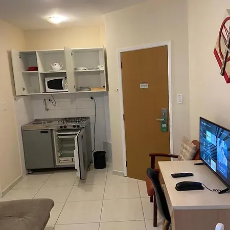 Flat Na Praia Do Gonzaga Em Santos! Consulte Condicoes Para O Ano Novo!-2