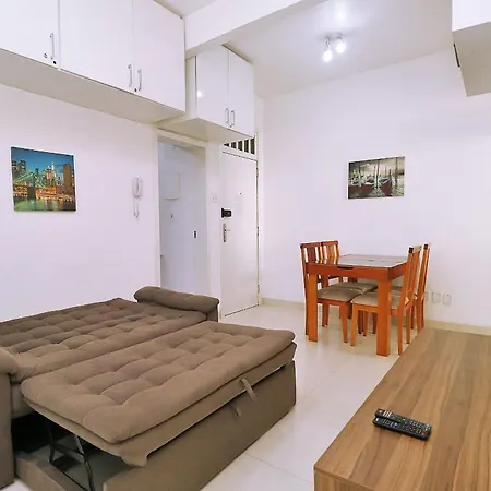 Belo 2 Quartos Para 6 Pessoas Na Quadra Da Praia-2