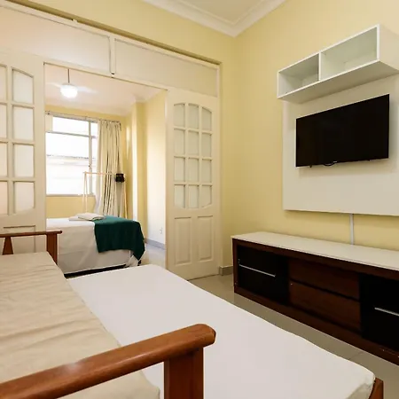 Studio Confortavel Para 4 Pessoas Em Copacabana-3