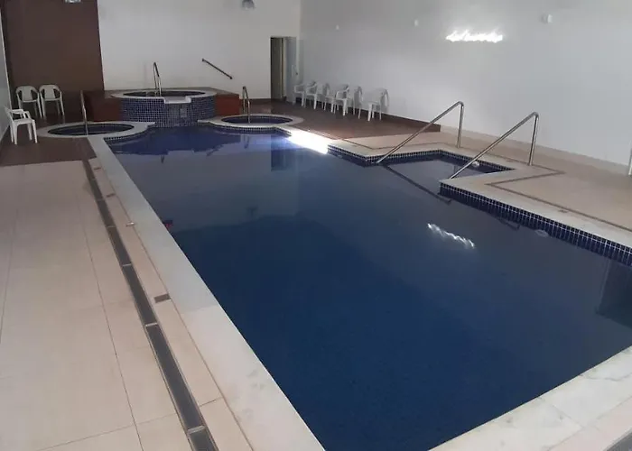 Flat No Apart-Hotel Cavalinho Branco Com Piscina Aquecida 1D8 Águas de Lindóia
