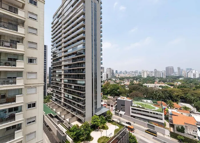 Qy1207 Flat Na Faria Lima Com Vaga De Garagem Hotel São Paulo