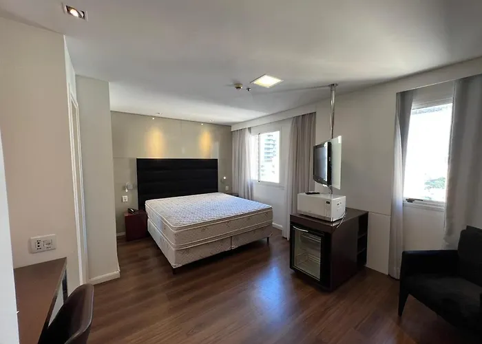 My House Sp Executive Vila Olimpia - Proximo Ao Hospital Sao Luis E Shopping Jk Iguatemi Flat Particular Dentro Do Hotel São Paulo