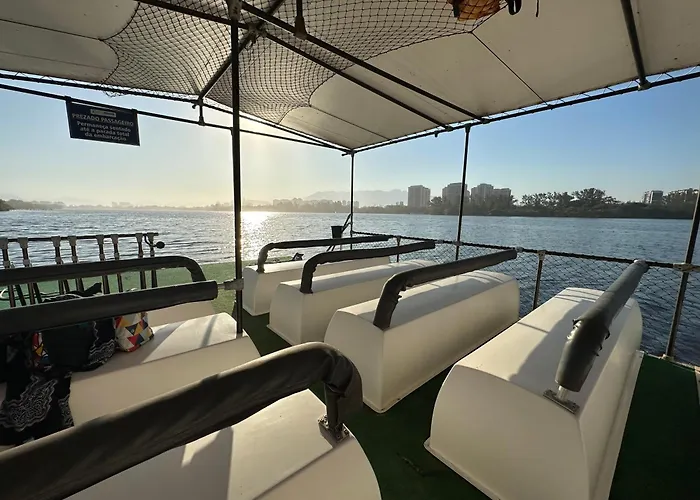 Barra Da Tijuca - 9 - Flat Premium Com Cozinha, Fogao Cooktop, Geladeira Grande, Smart Tv Grande, Lindo E Muitissimo Confortavel, Balsa Para A Praia Gratis E Estacionamento Gratuito Rio de Janeiro